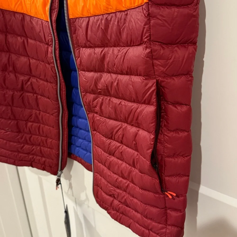 NWT Cotopaxi Burgundy Men’s Striped Vest Large - Picture 3 of 11